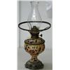 Image 1 : German Old Kerosene Lamp w/ Pottery base, marked Kestner