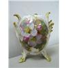 Image 1 : Very Important 5" Vase marked KPM, beautifully hand painted w/ floral design in excellent condition