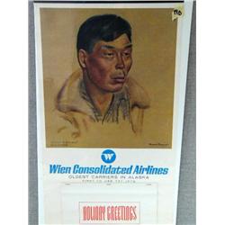 CHOICE on 7 Air Alaska Calendars, Muriel Hannah, 1960's