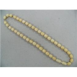 19" Ivory Bead Necklace