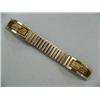 Image 1 : circa 1950 Men's Gold Nugget and Jade Watchband