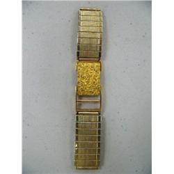 Men's Watchband w/ Gold Nugget Clasp