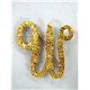 Image 1 : 2" Gold Nugget Letter Pin, "W"