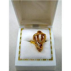 Gold Nuggetted Lady's Ring