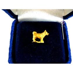 14K. Gold Husky Tie Tac