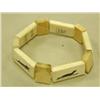 Image 1 : White Ivory and Fossil Ivory Bracelet S shaped by Amner Noyakuk