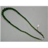 Image 1 : 18" Graduated Jade Bead Necklace with Sterling Silver Clasp