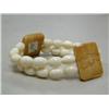 Image 1 : Fossil Ivory and White Ivory Bead Bracelet