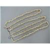 Image 1 : Lot of 3 18" Long Ivory Chunk Necklaces