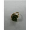 Image 1 : Jade and 14ct. Gold Ring, Alaska State Flag