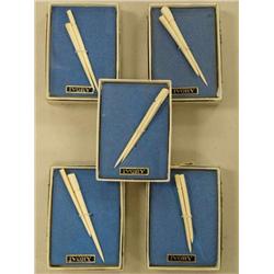 Lot of 5 Boxes of Ivory Hair Pins