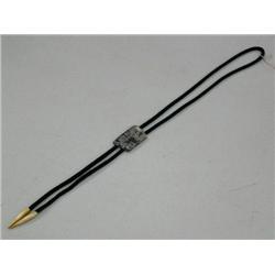 Sterling Silver Bolo Tie, Tlingit Design by Lincoln Wallace