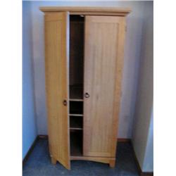 Light colored entertainment center