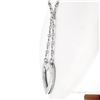Image 4 : 18K White Gold VS E Ideal 2.40 ctw Diamond Heart Dangle Infinity Link Necklace