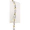 Image 3 : 14k Two Tone Gold 7" 1.74 ctw Pave and Burnish Set Round Diamond Tennis Bracelet