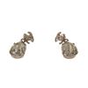 Image 1 : Chanel CC Silver Rhinestone Earrings