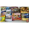 Image 1 : Jigsaw Puzzles (10) Large Variety (All Have Been Opened / Used) (SEE PICS!)