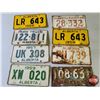 Image 1 : License Plate Collection - Alberta (8): 1950; 1951; 1956; 1957; 1958; 1959