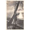 Image 1 : Baker Real Photo Hawaiian Moonlight Hula Girl Postcard