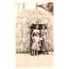 Image 1 : Real Photo Hula Girls & Grass Shack Postcard
