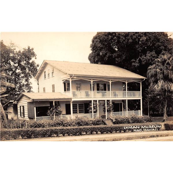 Real Photo Lyman Museum Hilo, Hawaii Postcard