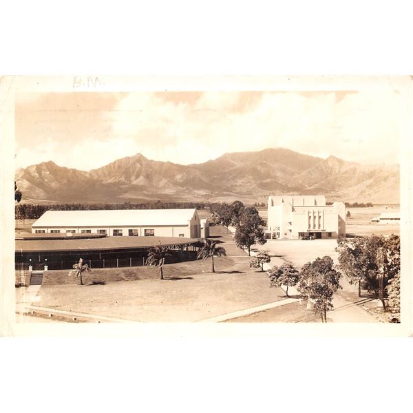 Real Photo Showing Theater & Boxing Bowl Hawaii Postcard