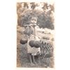 Image 1 : Snap Shot Real Photo Native Boy Carrying Coconut