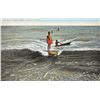 Image 1 : Surf Board Rider - Hawaiian Islands Private Mailing Postcard