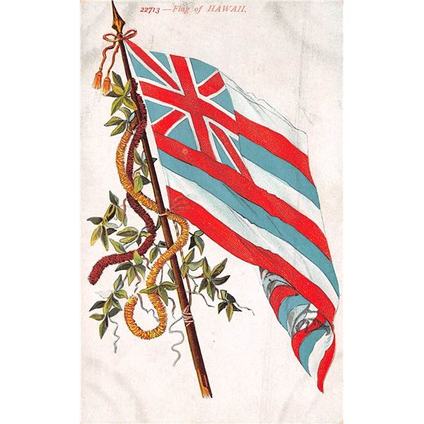 Flag of Hawaii Antique Postcard