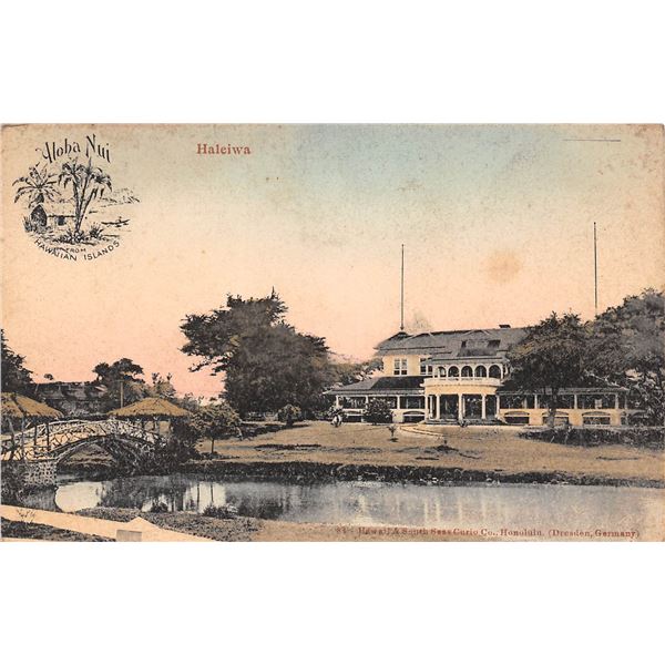 Aloha Nui from Hawaiian Islands Haleiwa Postcard