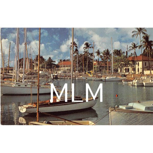 Picturesque Harbor at Lahaina, Maui Postcard