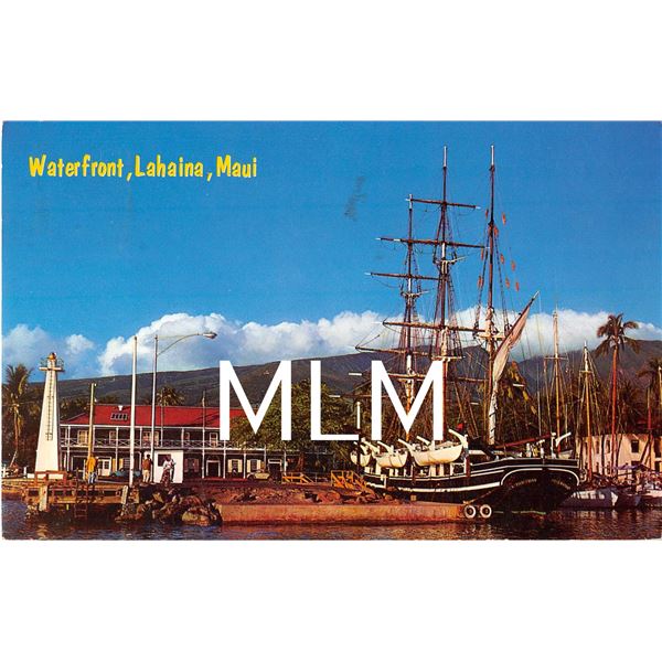 Waterfront, Lahaina, Maui Postcard