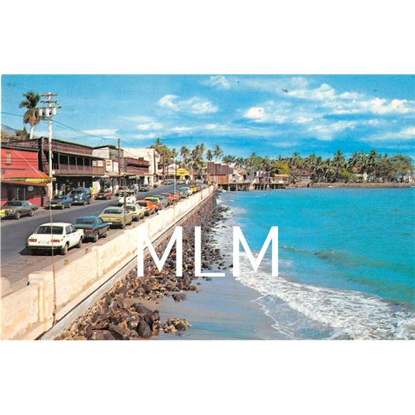 Front Street & Sea Wall Lahaina, Maui, Hawaii Postcard