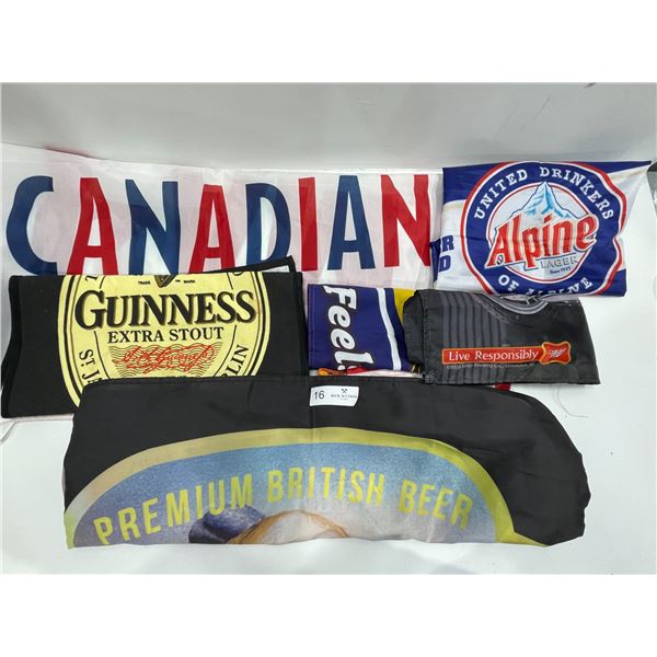 Assortment Of Decorative Beer Tapestries
