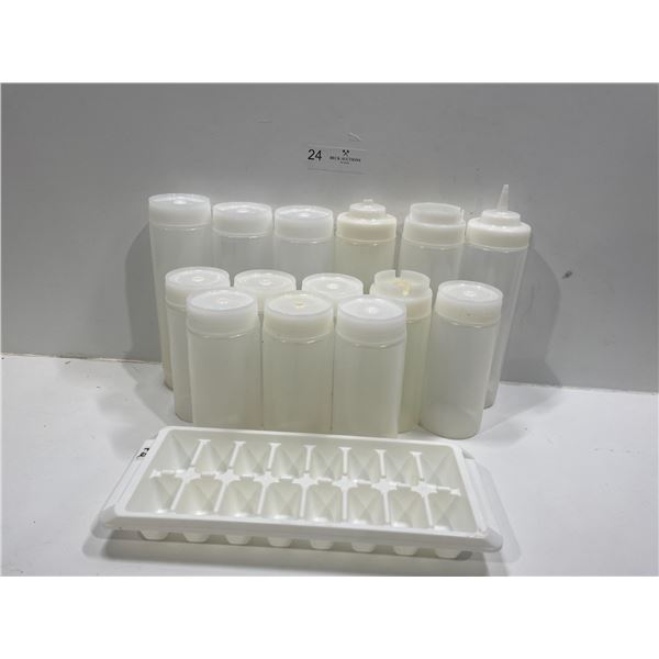 Reusable Clear Squeeze Bottles