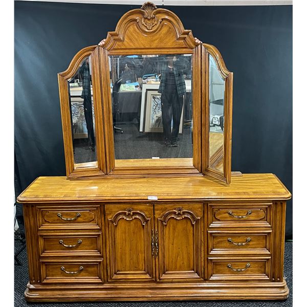 Antique Light Wooden Vanity