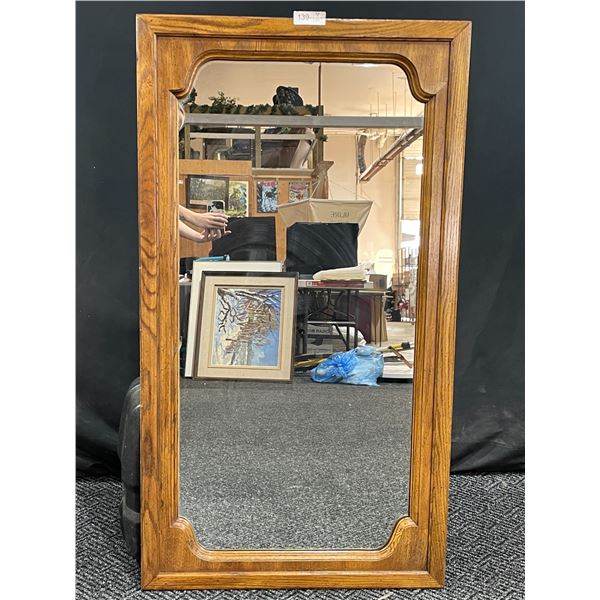 Mirror With Real Wood Frame