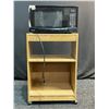 Image 1 : Danby Microwave With A Microwave Stand On Wheels