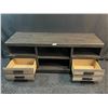 Image 2 : Dark Wooden TV Stand With Drawers