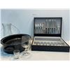 Image 1 : Miscellaneous Dishware Set With SIlverware Cutlery