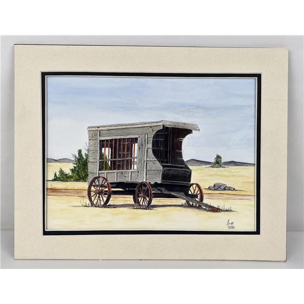 Art Duff Chinook Montana Watercolor Painting