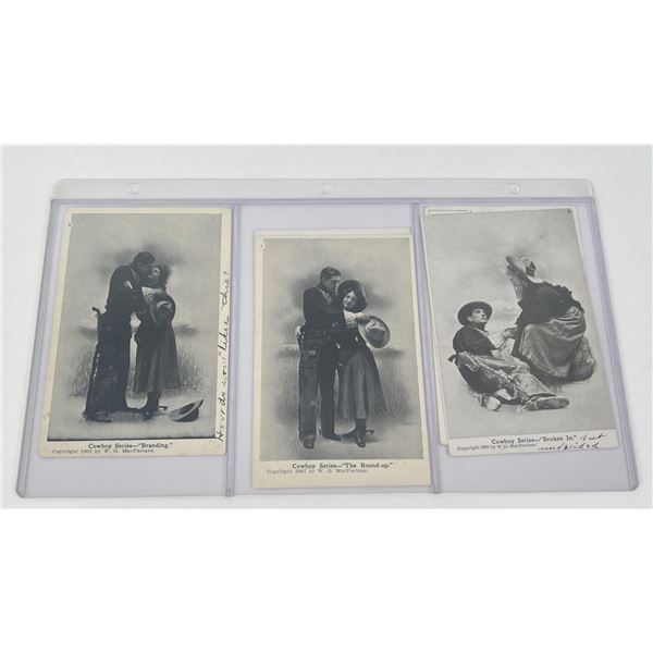 MacFarlane Antique Cowboy Postcards