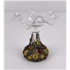 Image 2 : Antique Metal and Glass Overlay Vase