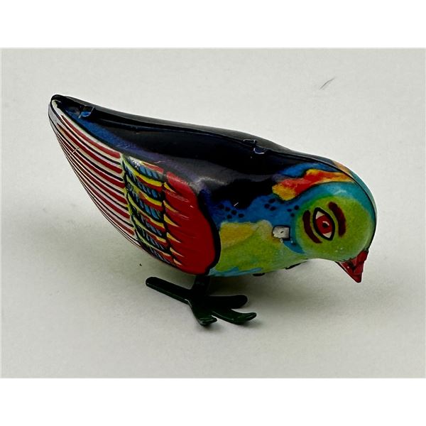 Tin Litho Wind Up Bird Toy