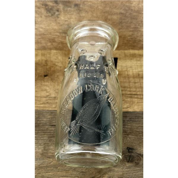 Meadowlark Dairy Great Falls Montana Milk Bottle