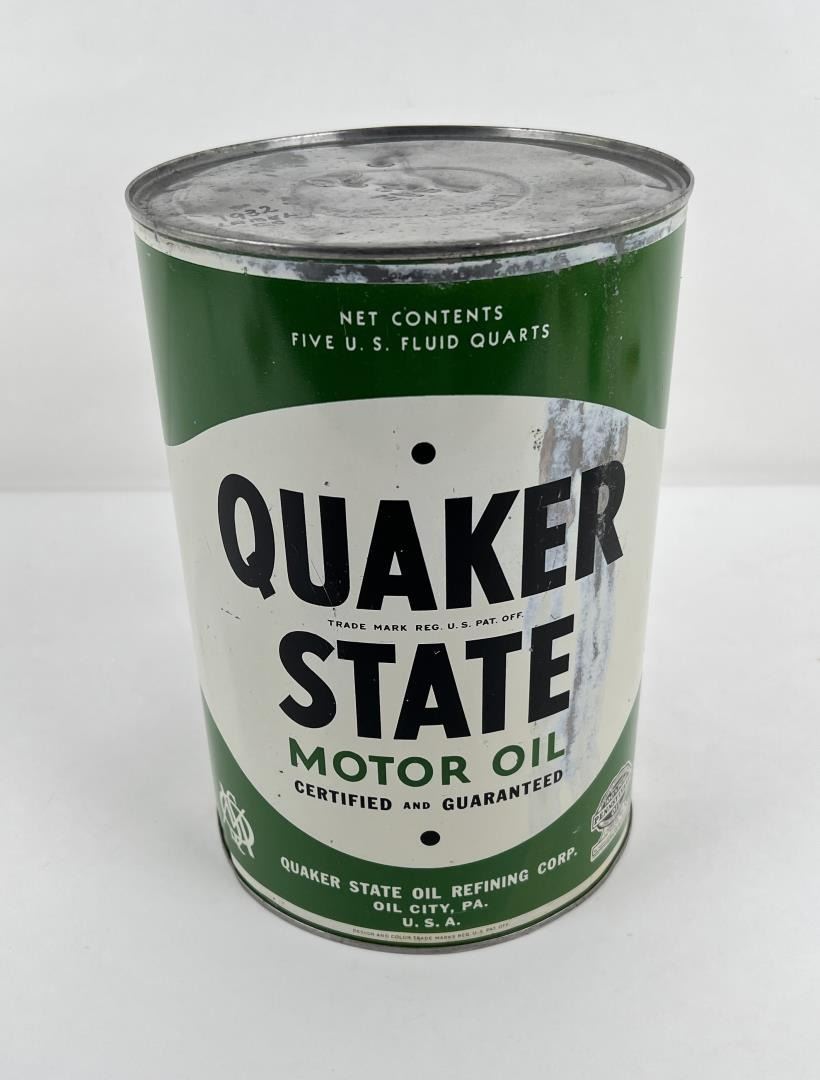 Quaker State Motor Oil Can
