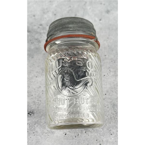 Jumbo Peanut Butter Glass Jar