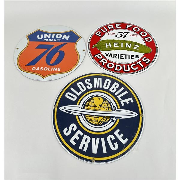 Collection of Reproduction Porcelain Signs