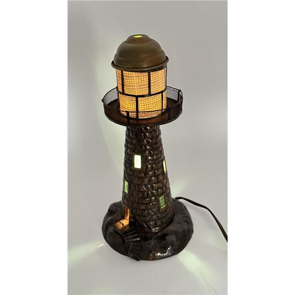 Antique Brass Lighthouse Lamp