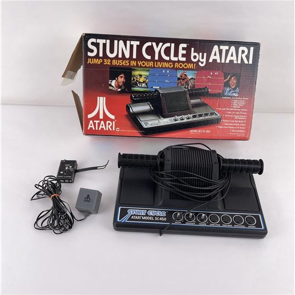 Atari Stunt Cycle Video Game Console Atari stunt cycle video game console
